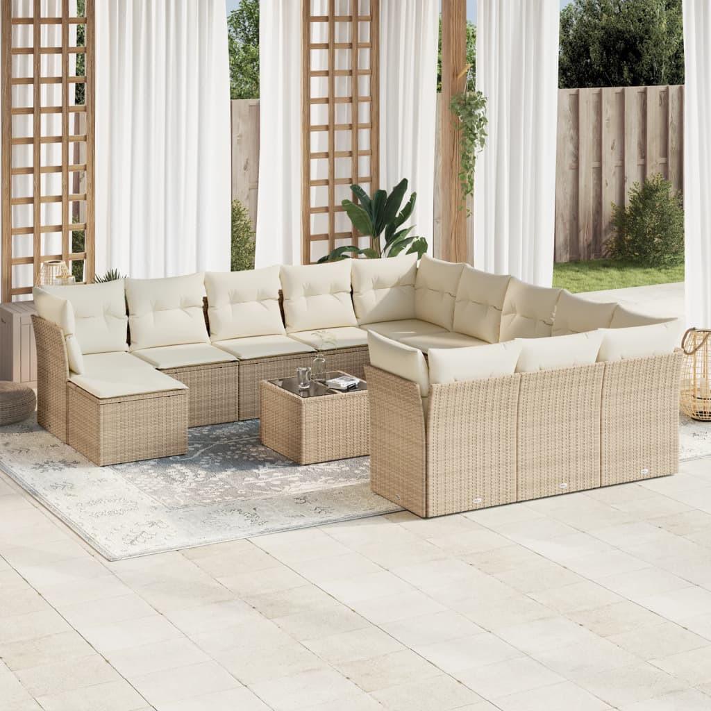 VidaXL Garten sofagarnitur poly-rattan