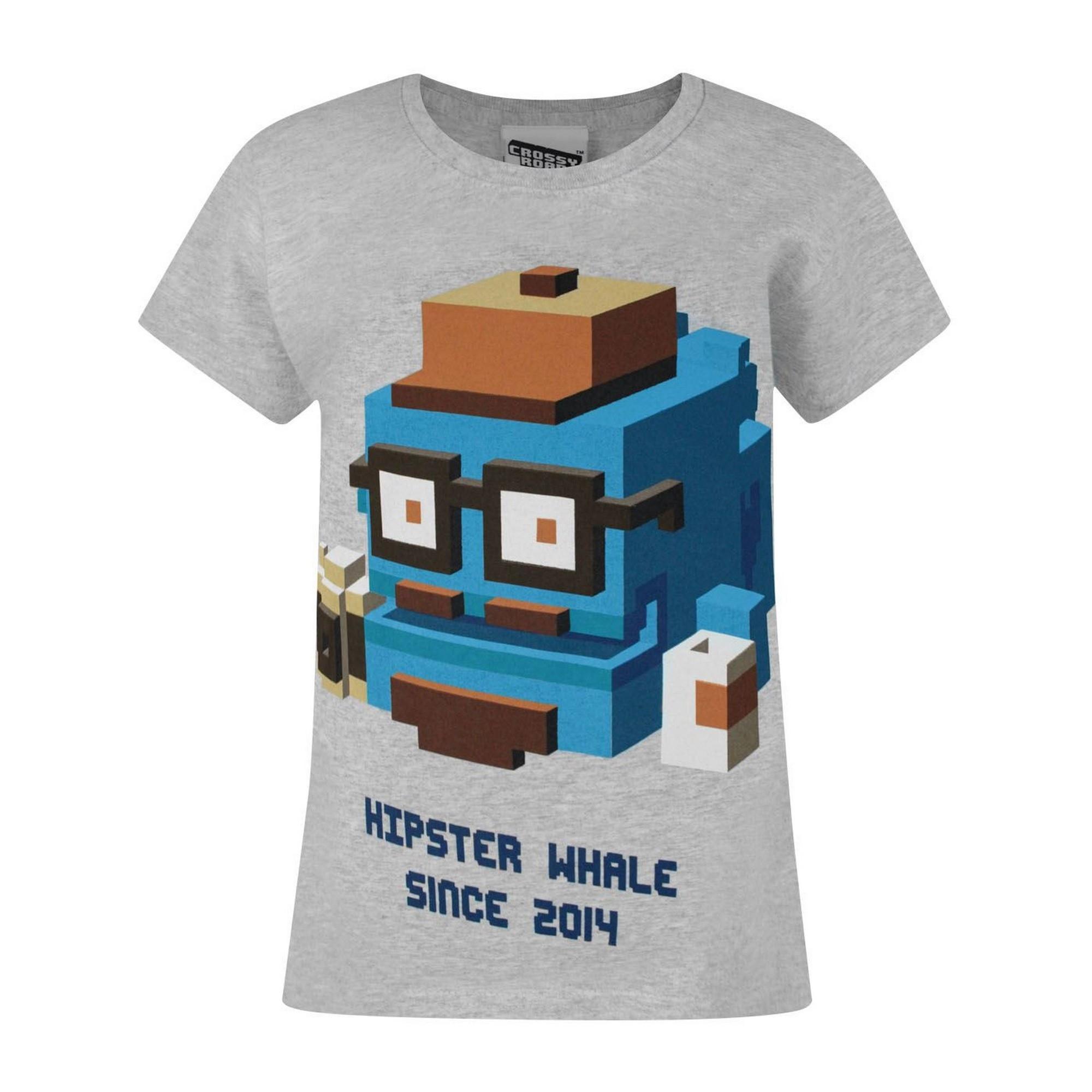 Vanilla Underground Crossy Road Official Hipster Whale TShirt