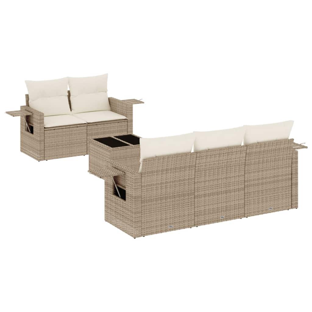 VidaXL Garten sofagarnitur poly-rattan