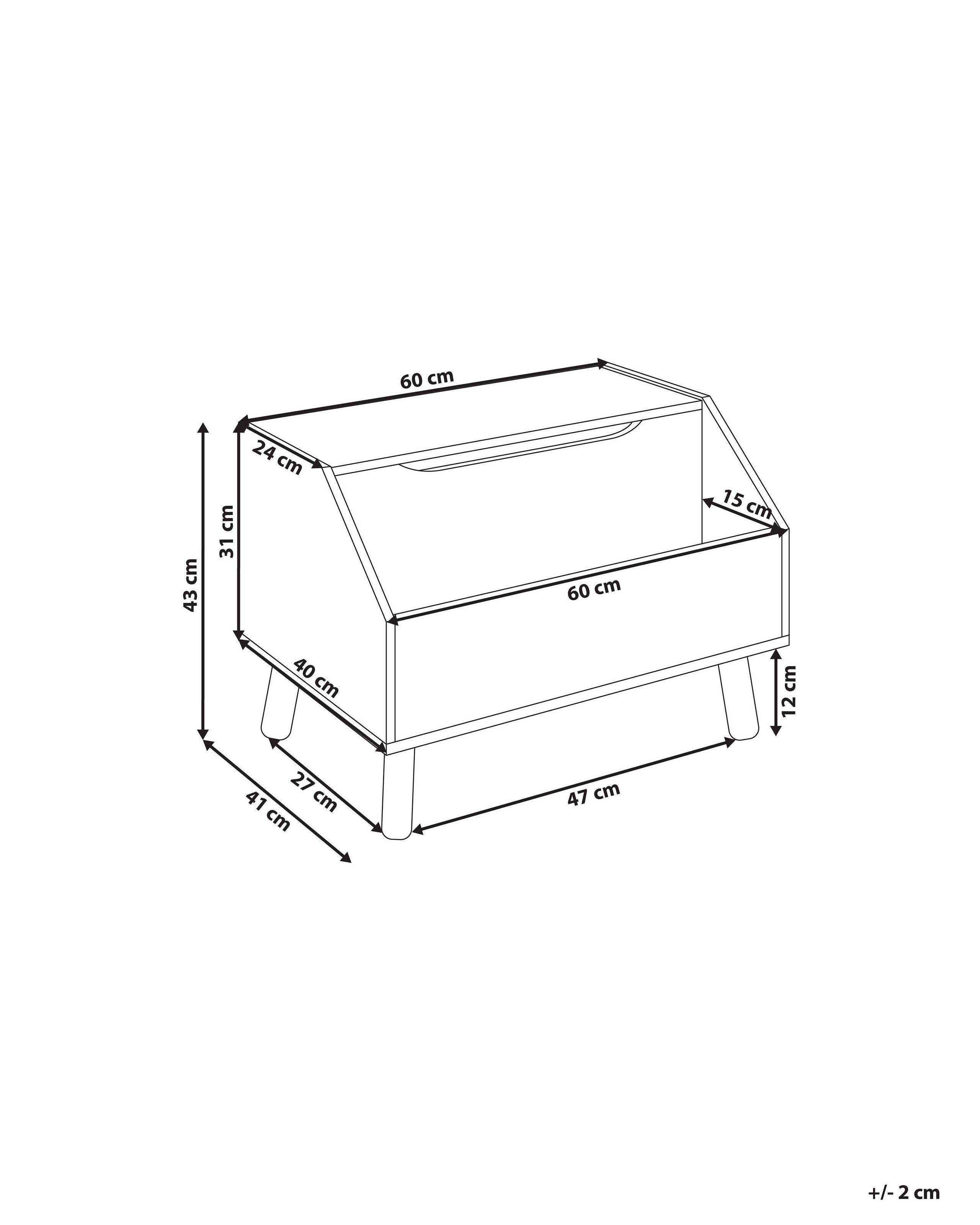 Beliani Schrank aus MDF-Platte Modern CASPER