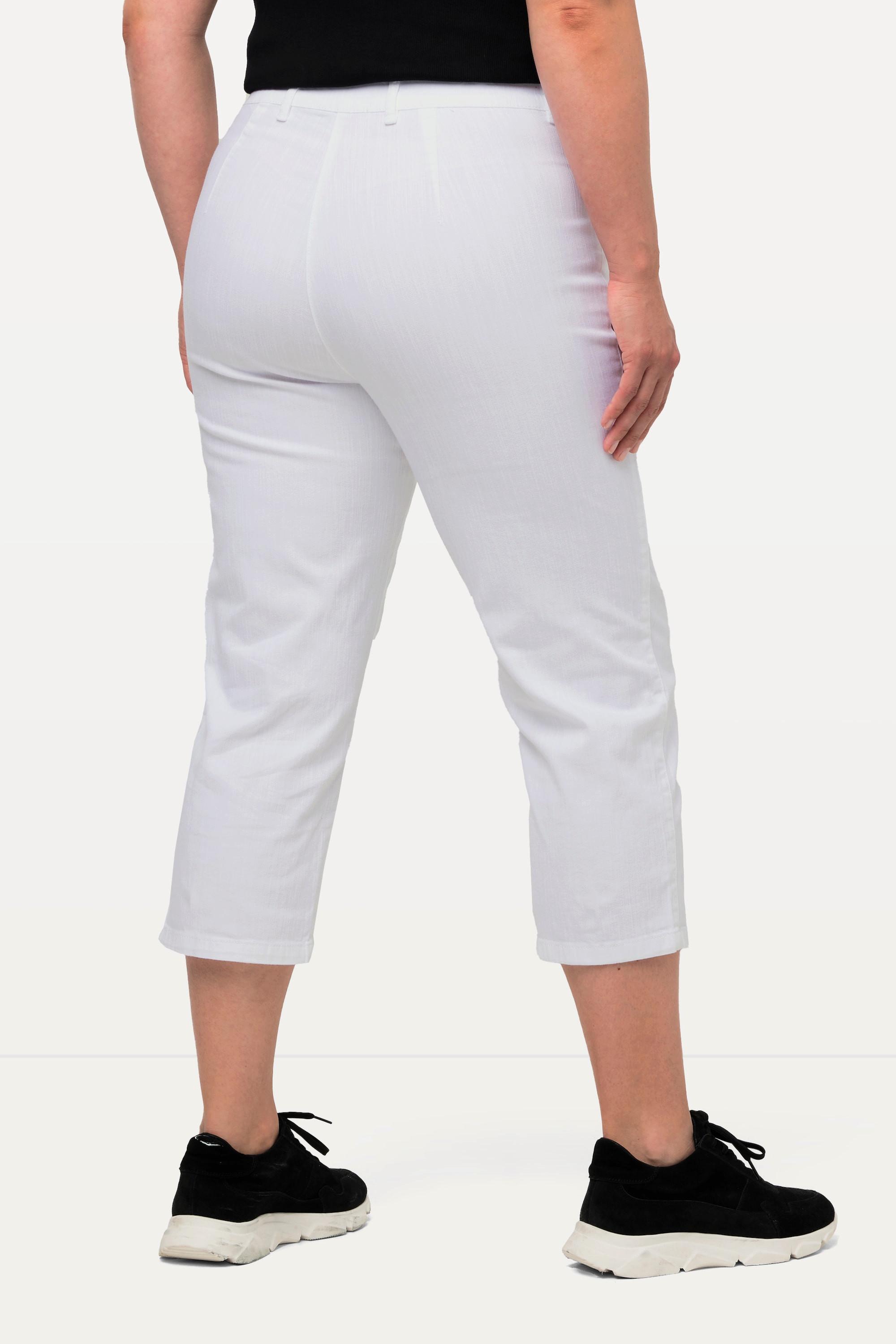 Ulla Popken Hose Mony wadenlang Zipptaschen Stretch