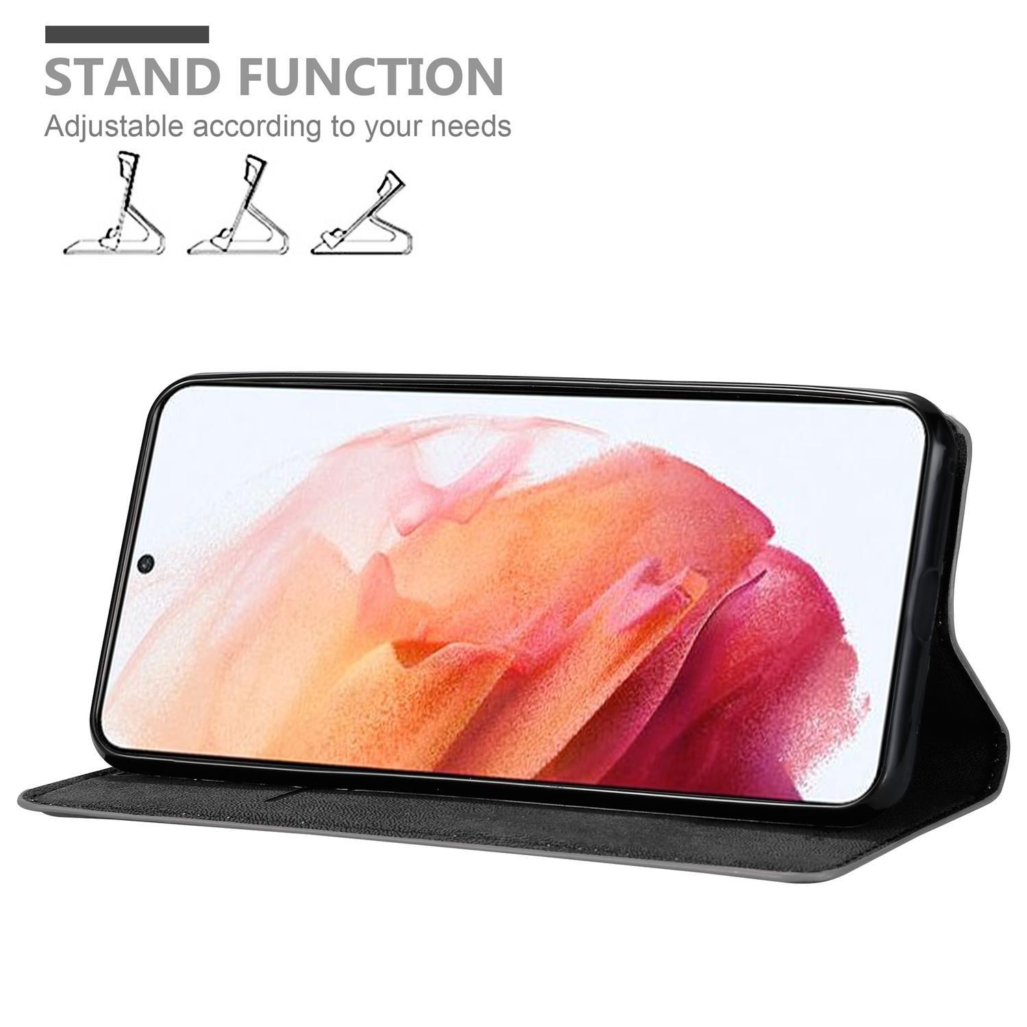 Cadorabo Hülle für Samsung Galaxy S21 5G Magnetverschluss, Kartenfach