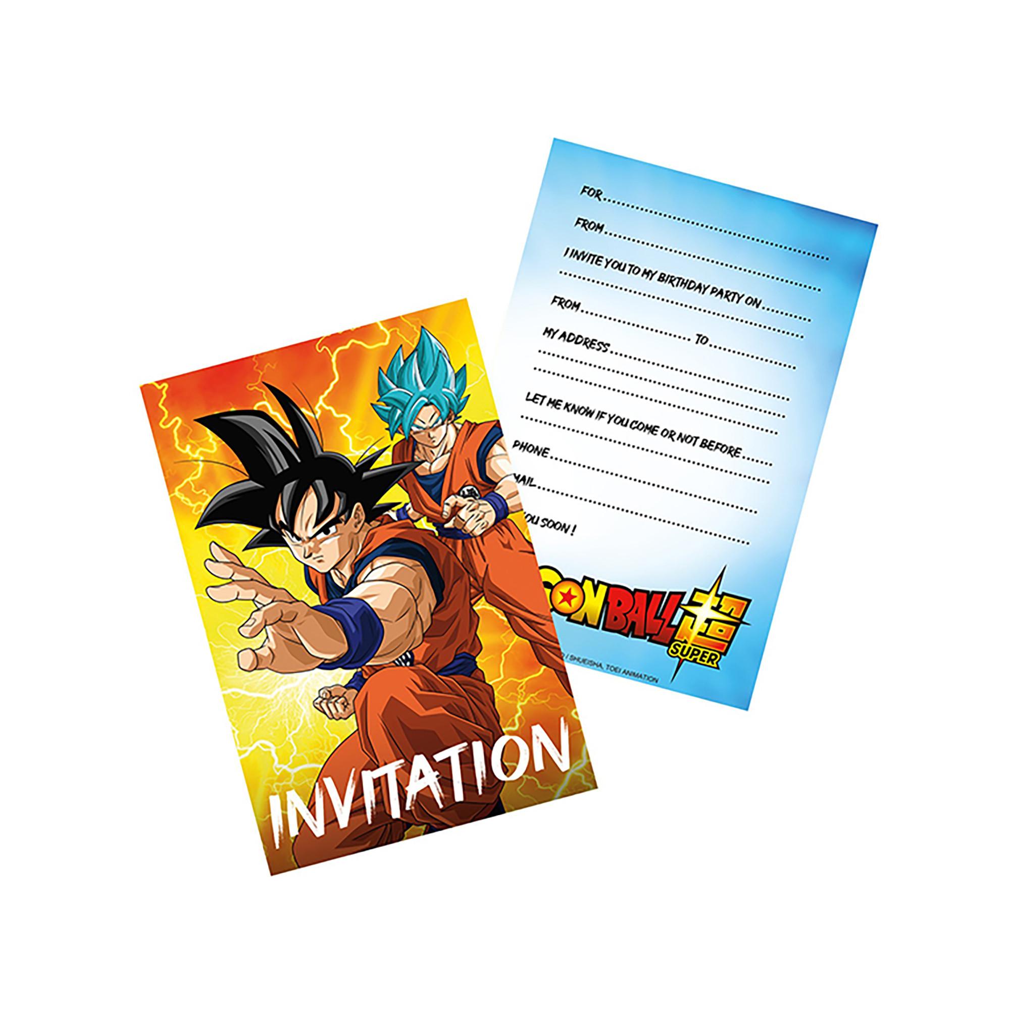 Chaks Dragon Ball Z 8 Einladungs-Set, Englisch