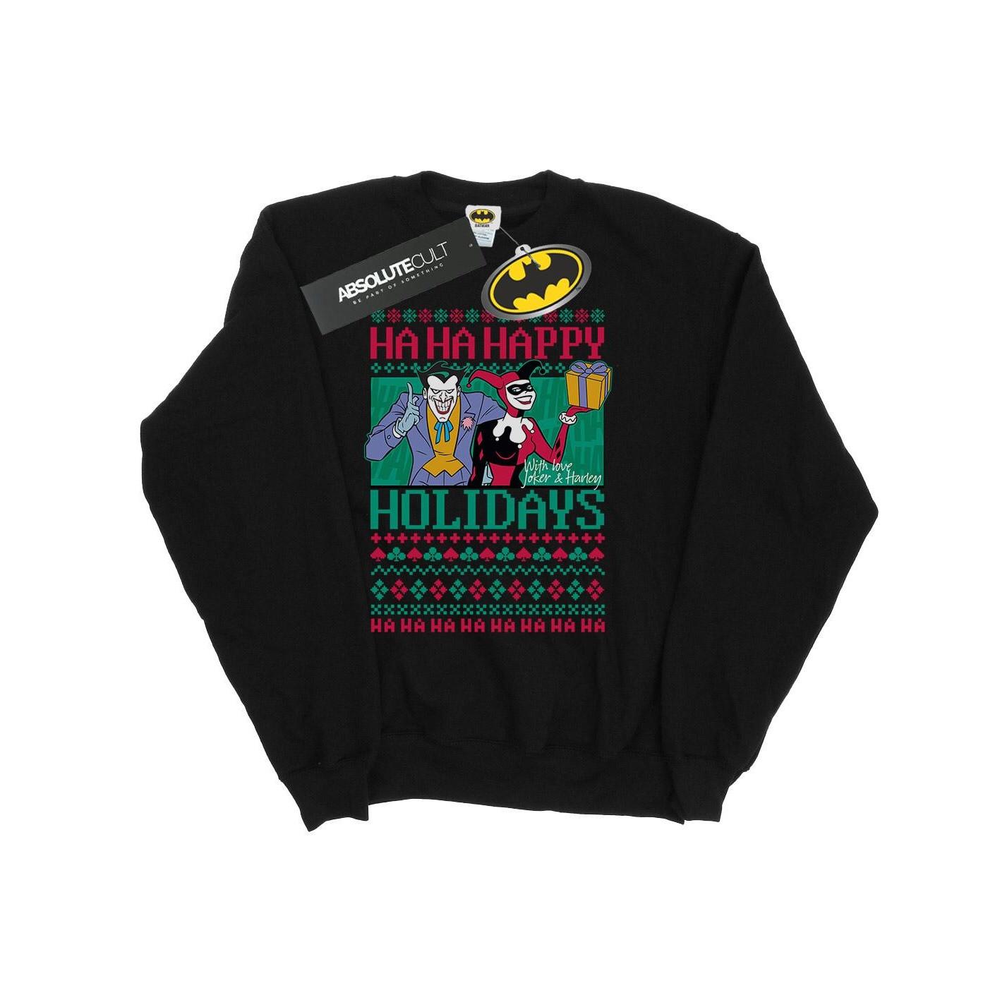 DC COMICS Ha Ha Happy Holidays Sweatshirt