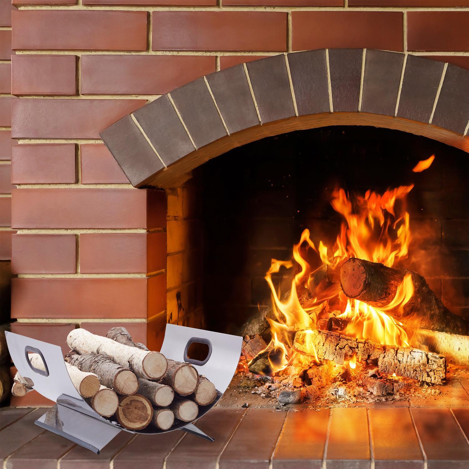 B2X Brennholzkorb aus Edelstahl