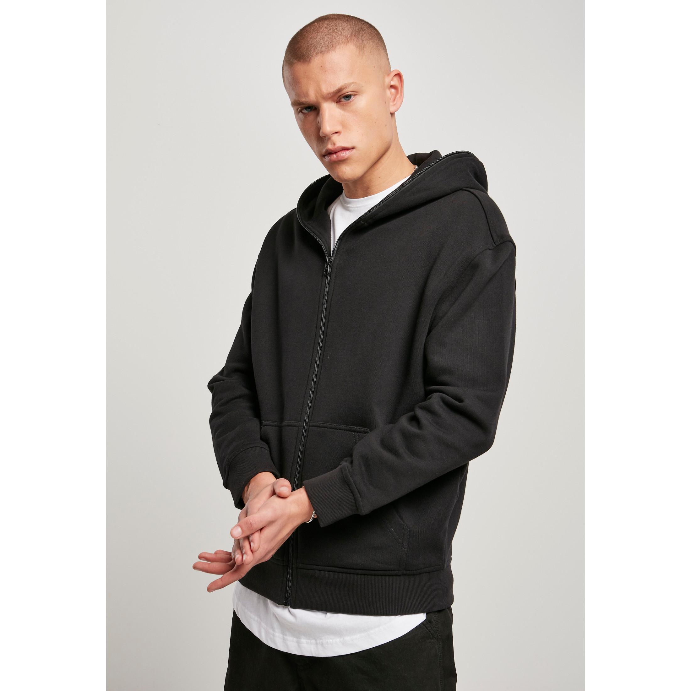 URBAN CLASSICS kapuzenpullover organic full zip (grandes tailles)