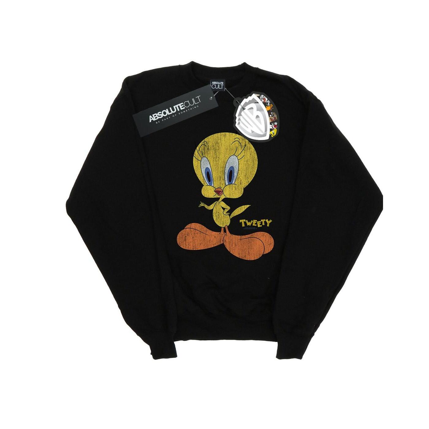 LOONEY TUNES Tweety Pie Distressed Sweatshirt