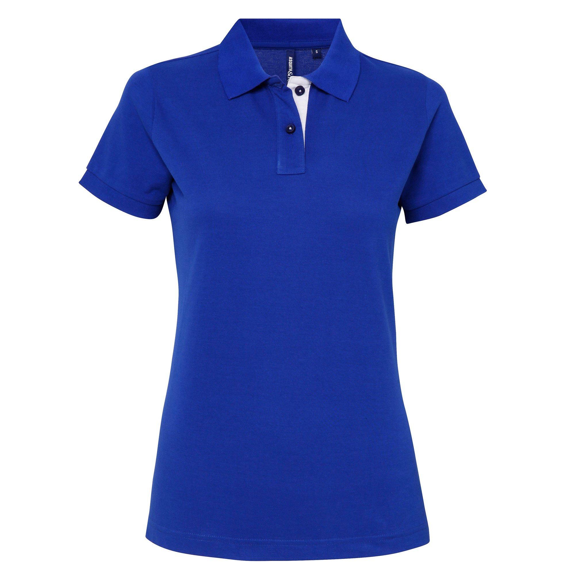 Asquith & Fox Kurzarm Kontrast Polo Shirt