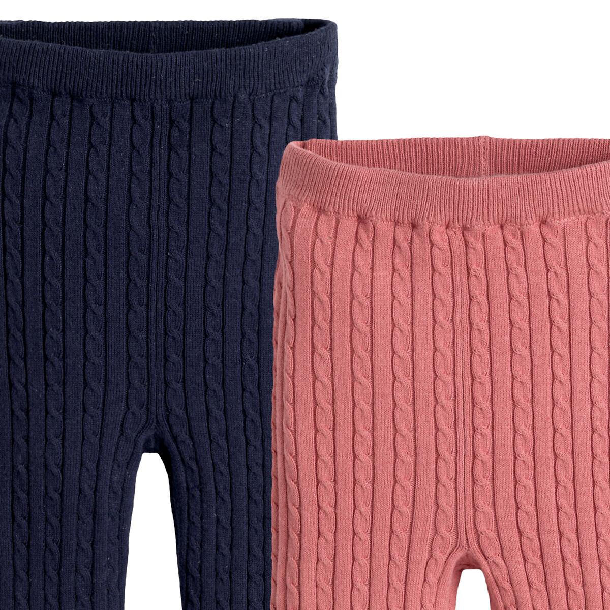 La Redoute Collections 2er-Pack Leggings mit Zopfmuster