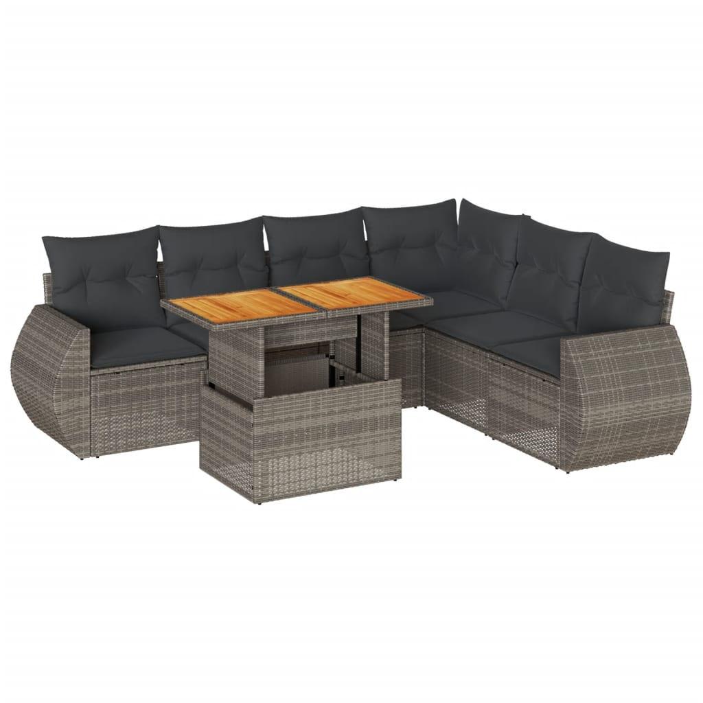VidaXL Garten sofagarnitur poly-rattan