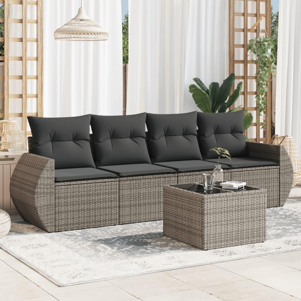 VidaXL Garten sofagarnitur poly-rattan