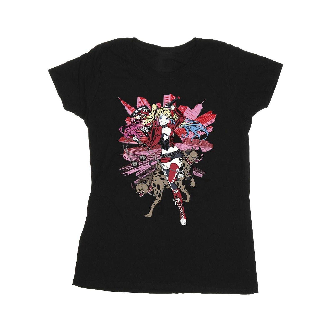 DC COMICS Harley Quinn Cityscape T-Shirt