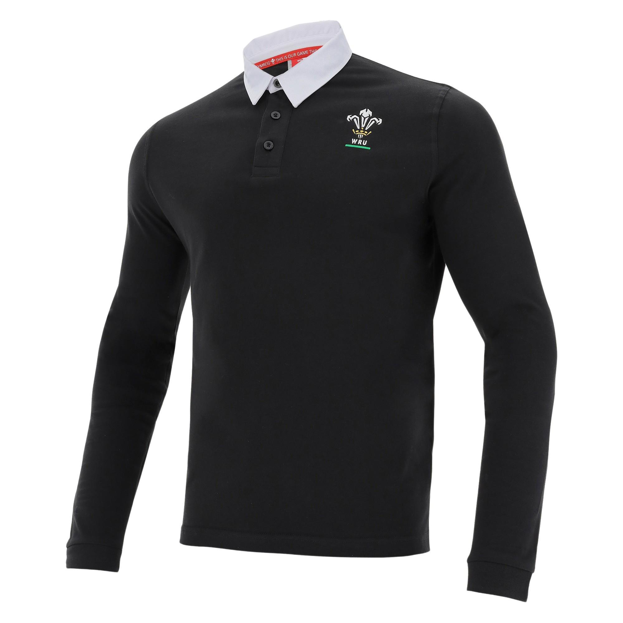 macron Wales Rugby 2020/21 Baumwoll Poloshirt