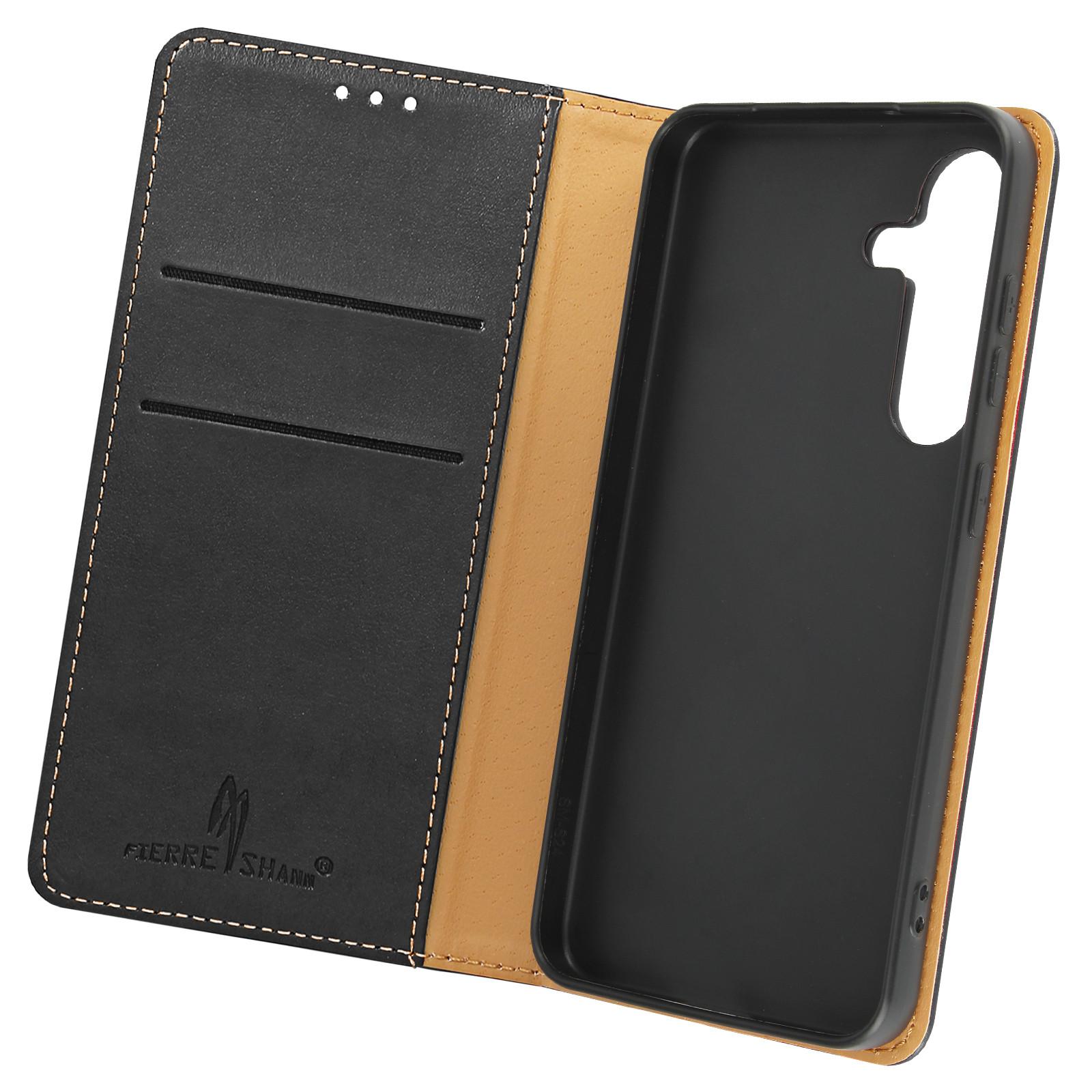 Avizar Samsung Galaxy S24 Wallet Hülle Schwarz