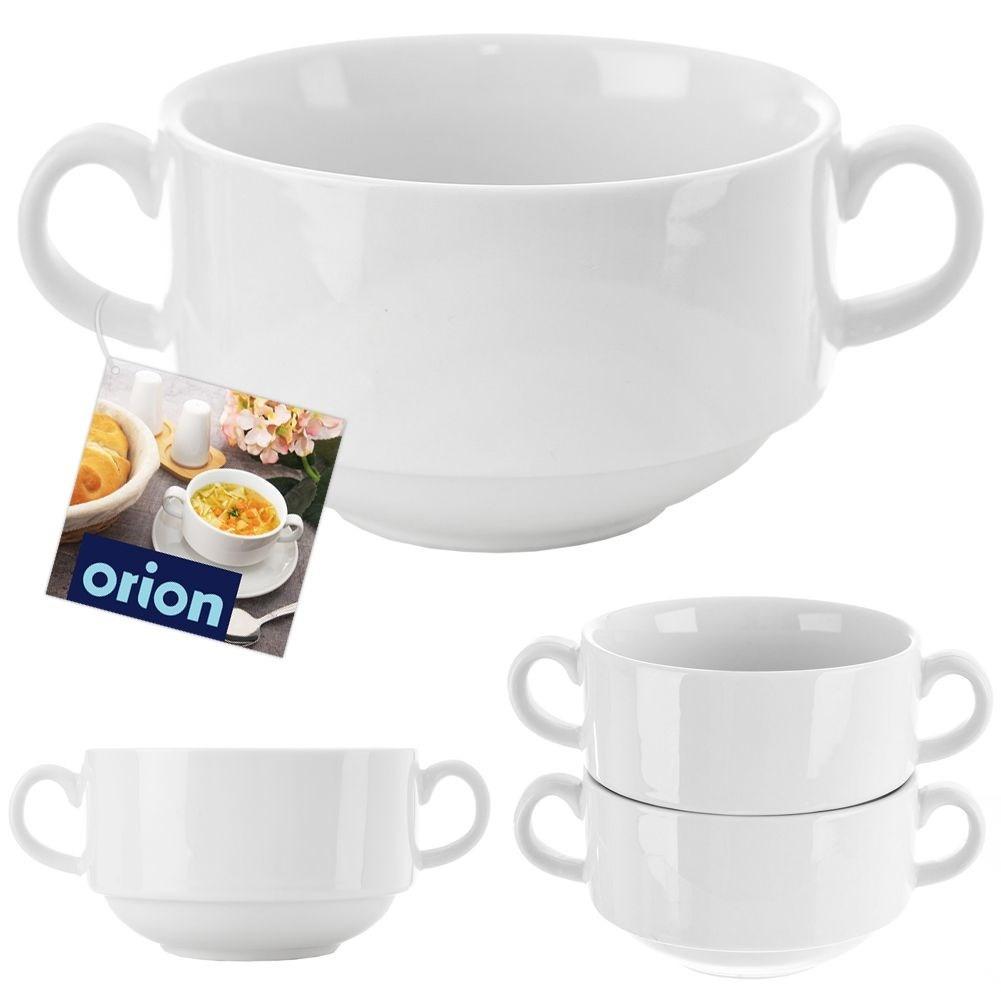 Orion Weiße Porzellanschale mit Henkel – praktisch und elegant