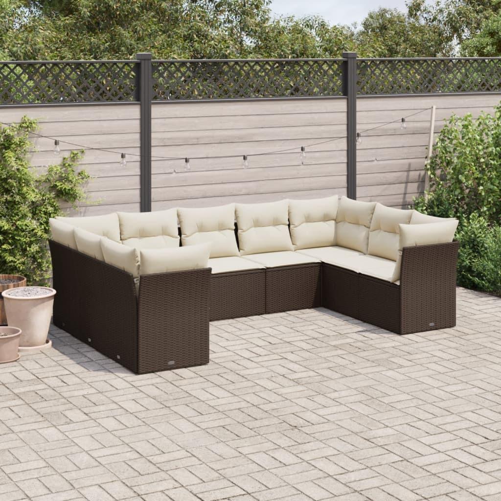 VidaXL Garten sofagarnitur poly-rattan