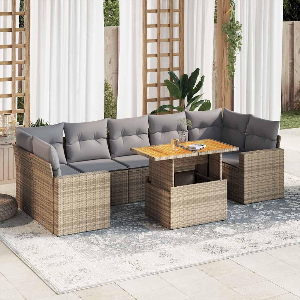 VidaXL Garten sofagarnitur poly-rattan