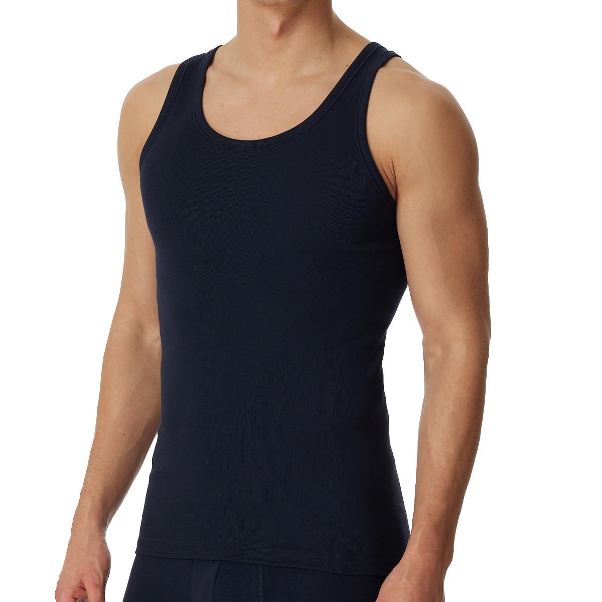 Schiesser 4er Pack Cotton Essentials Feinripp - Unterhemd / Tanktop