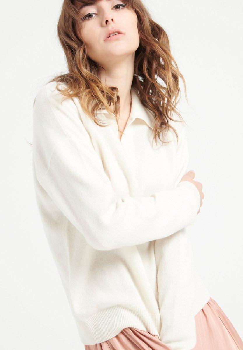 Studio Cashmere8 MIA 3 Langärmeliges Polo-Shirt - 100% Kaschmir