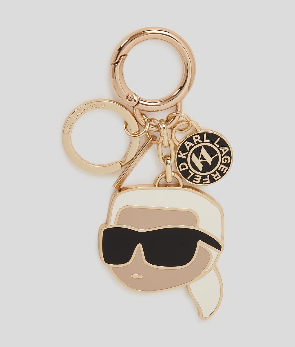 KARL LAGERFELD IKON CHARM KEYCHAIN