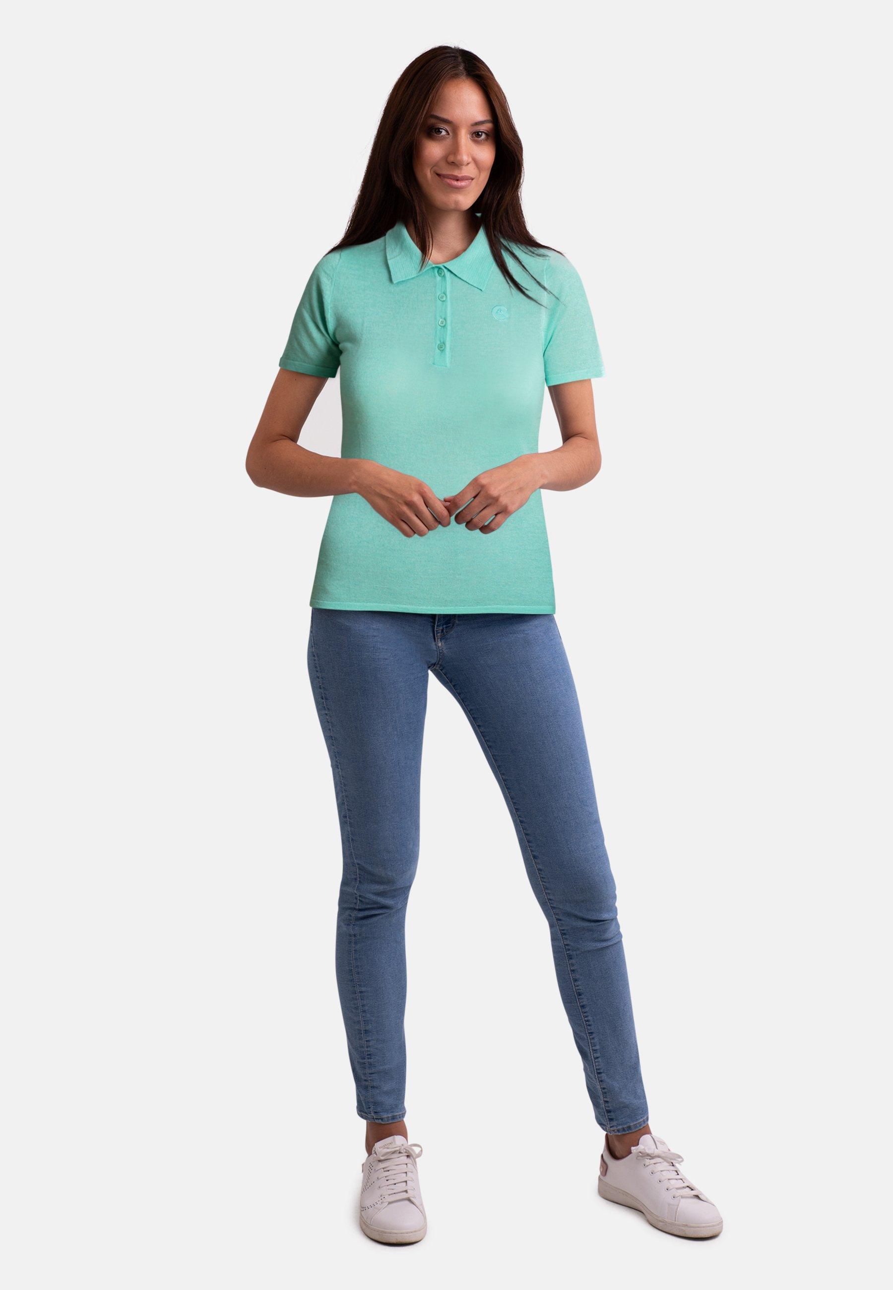 CASH-MERE.CH Kaschmir Kurzarm Poloshirt