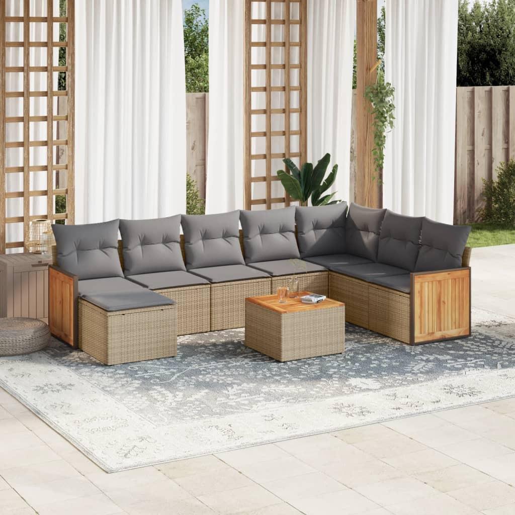 VidaXL Garten sofagarnitur poly-rattan