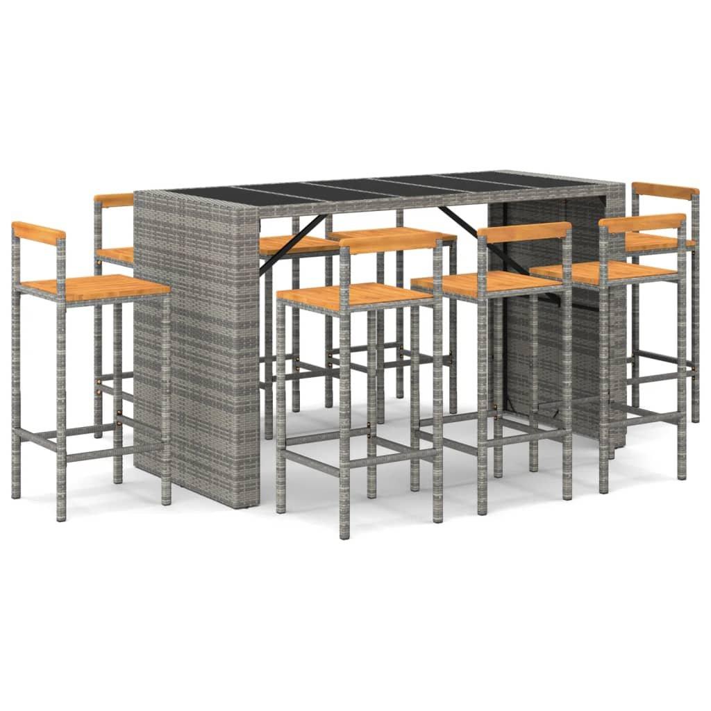 VidaXL Gartenbar set poly-rattan