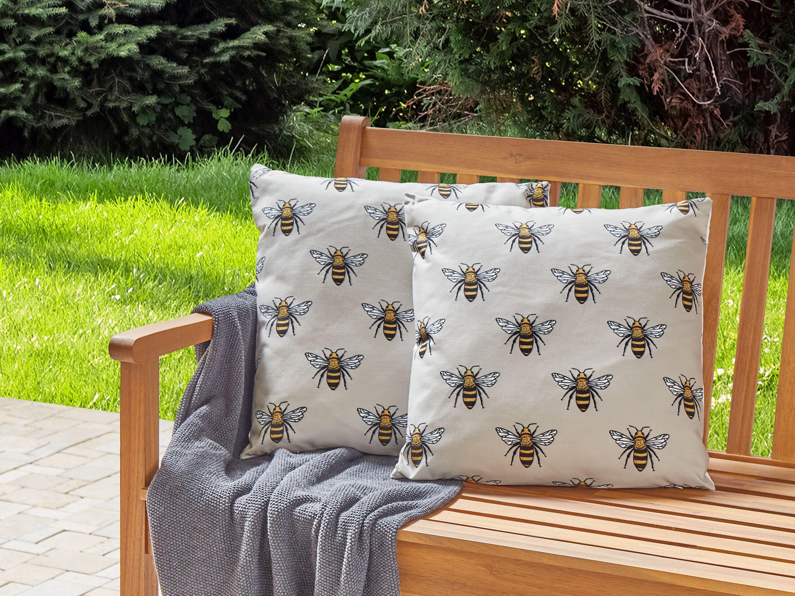 Beliani Gartenkissen 2er Set aus Polyester Modern CANNETO
