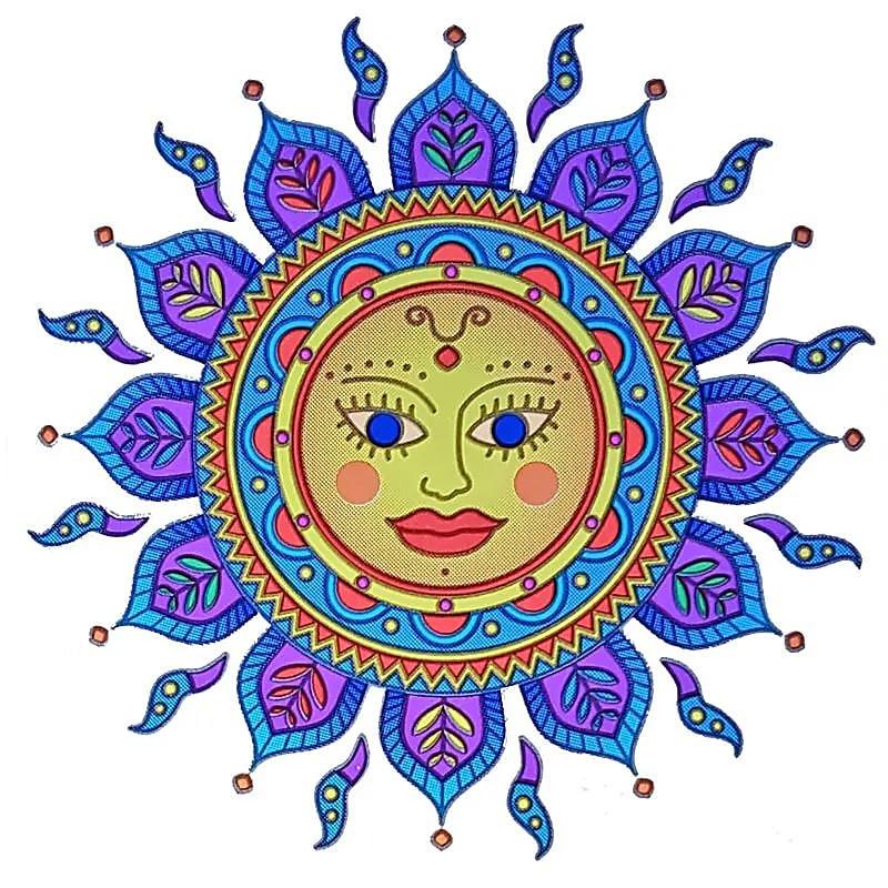 Northio Fensteraufkleber - Golden Sun/Lotus - Zufällig verkauft