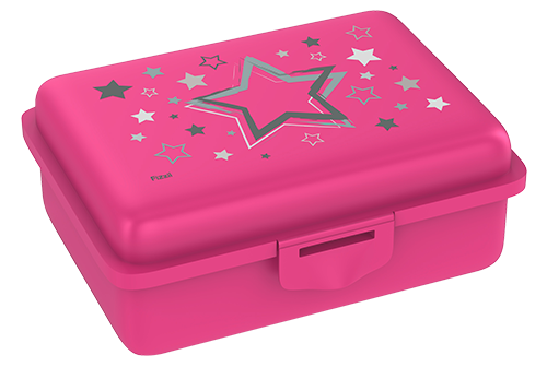 fizzy Fizzii Lunchbox mit Trennfach pink, Sterne