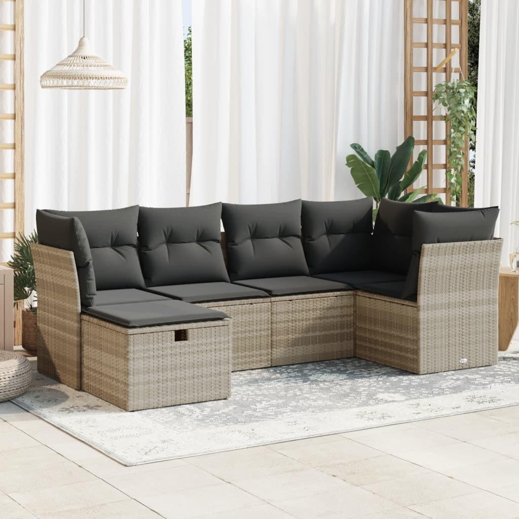 VidaXL Gartensofa set poly-rattan