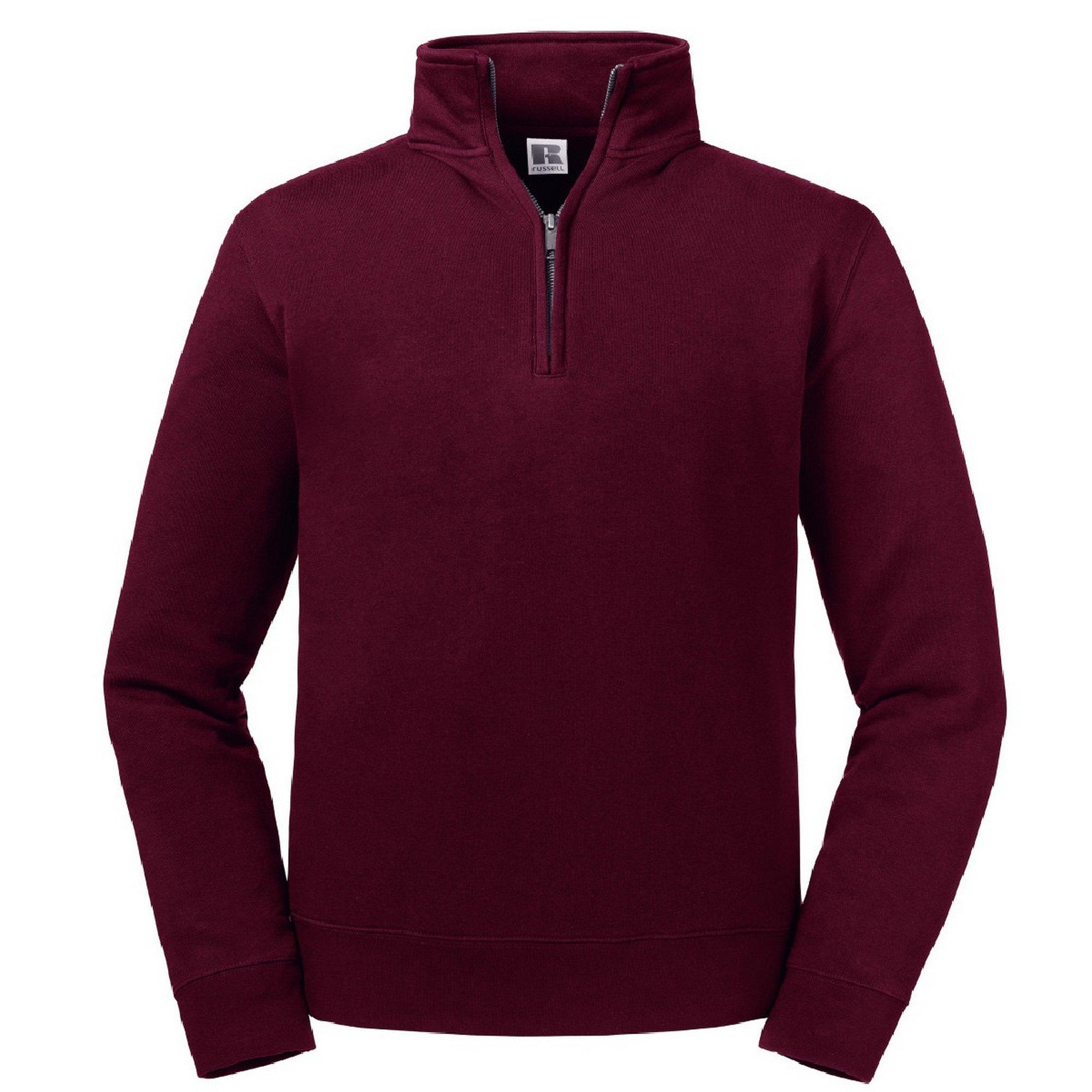 Russell Authentic Sweatshirt mit kurzem Reißverschluss