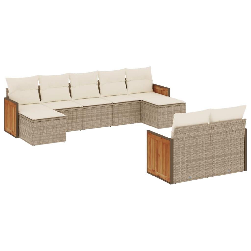VidaXL Garten sofagarnitur poly-rattan
