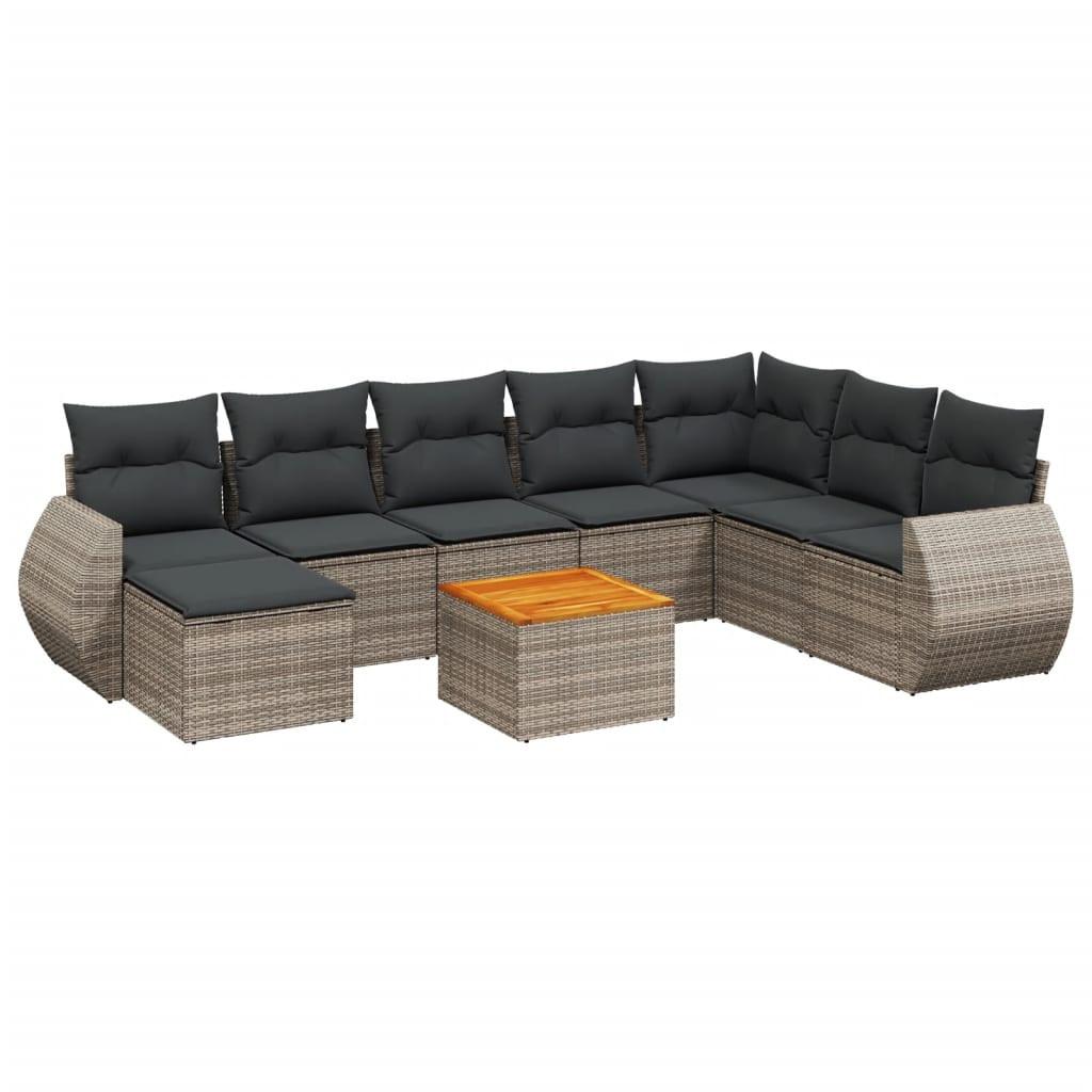 VidaXL Garten sofagarnitur poly-rattan