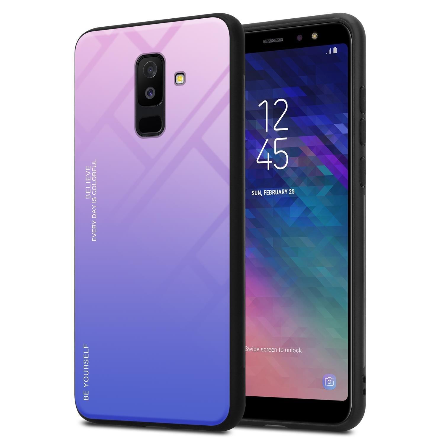 Cadorabo Hülle für Samsung Galaxy A6 PLUS 2018 Zweifarbig
