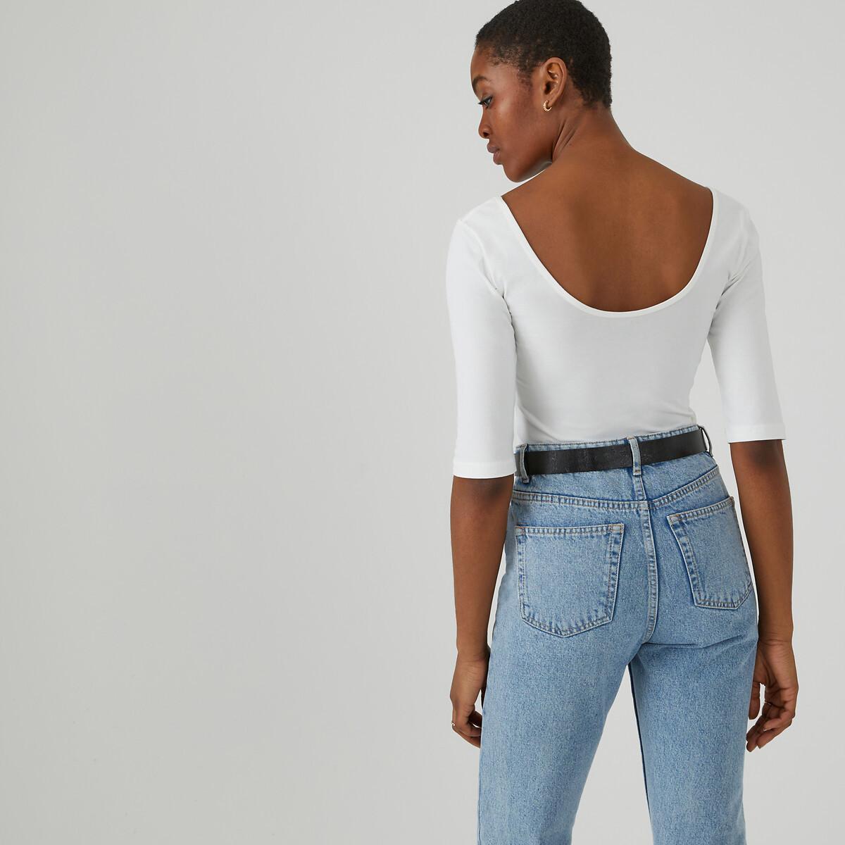 La Redoute Collections T-Shirt mit Ballerina-Ausschnitt