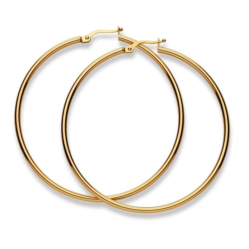 MUAU Schmuck Creolen Gelbgold 750, 24mm