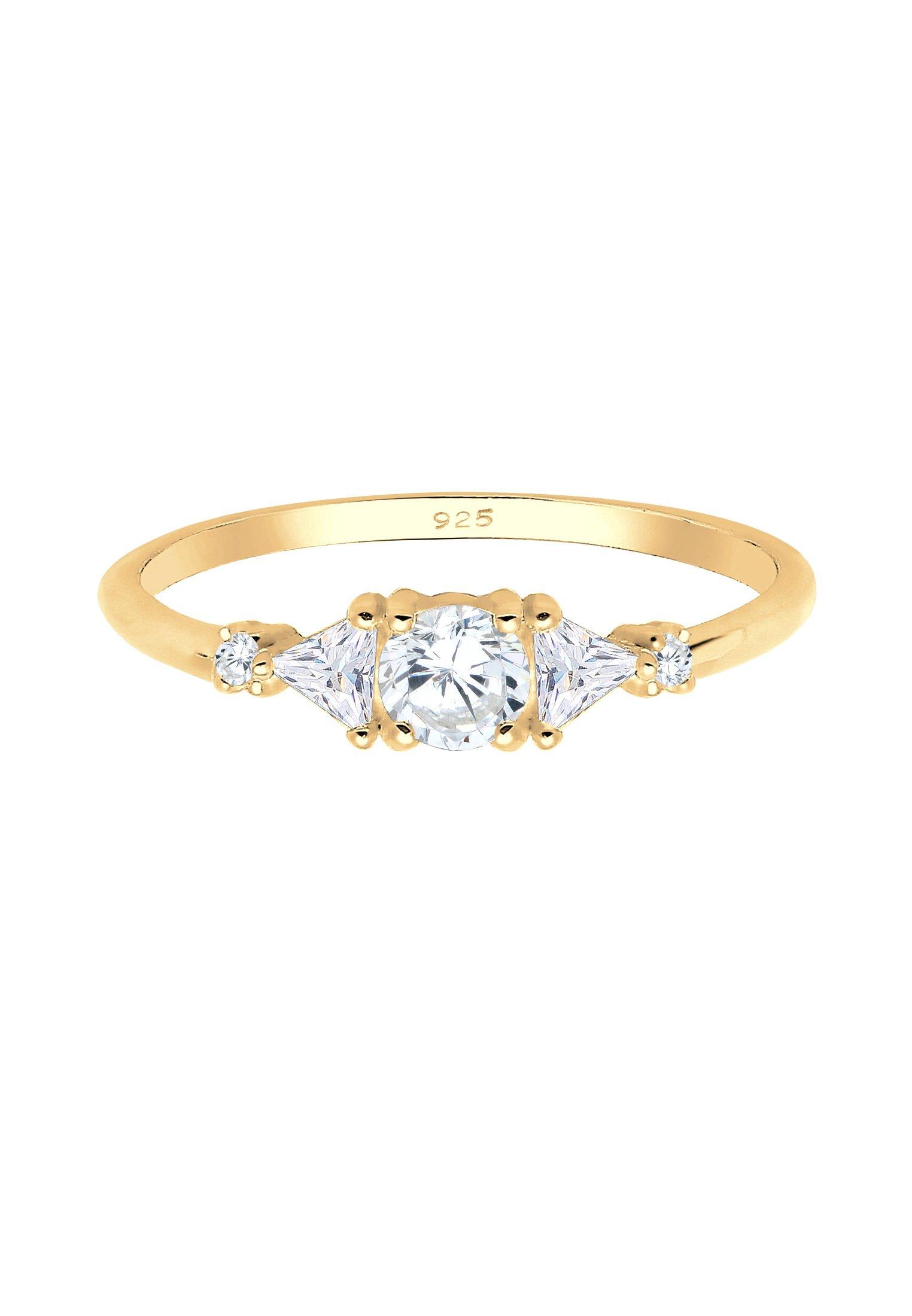 Elli Ring Triangel Zirkonia Funkelnd