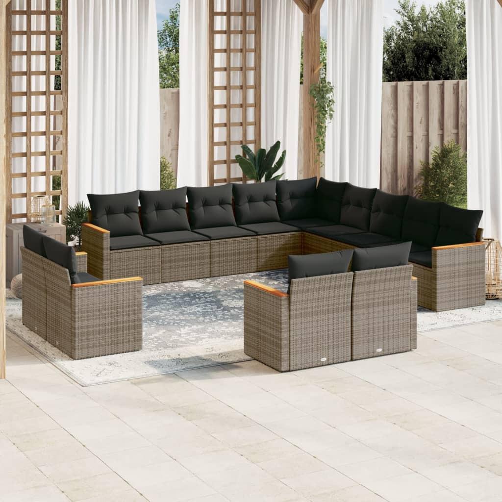 VidaXL Garten sofagarnitur poly-rattan