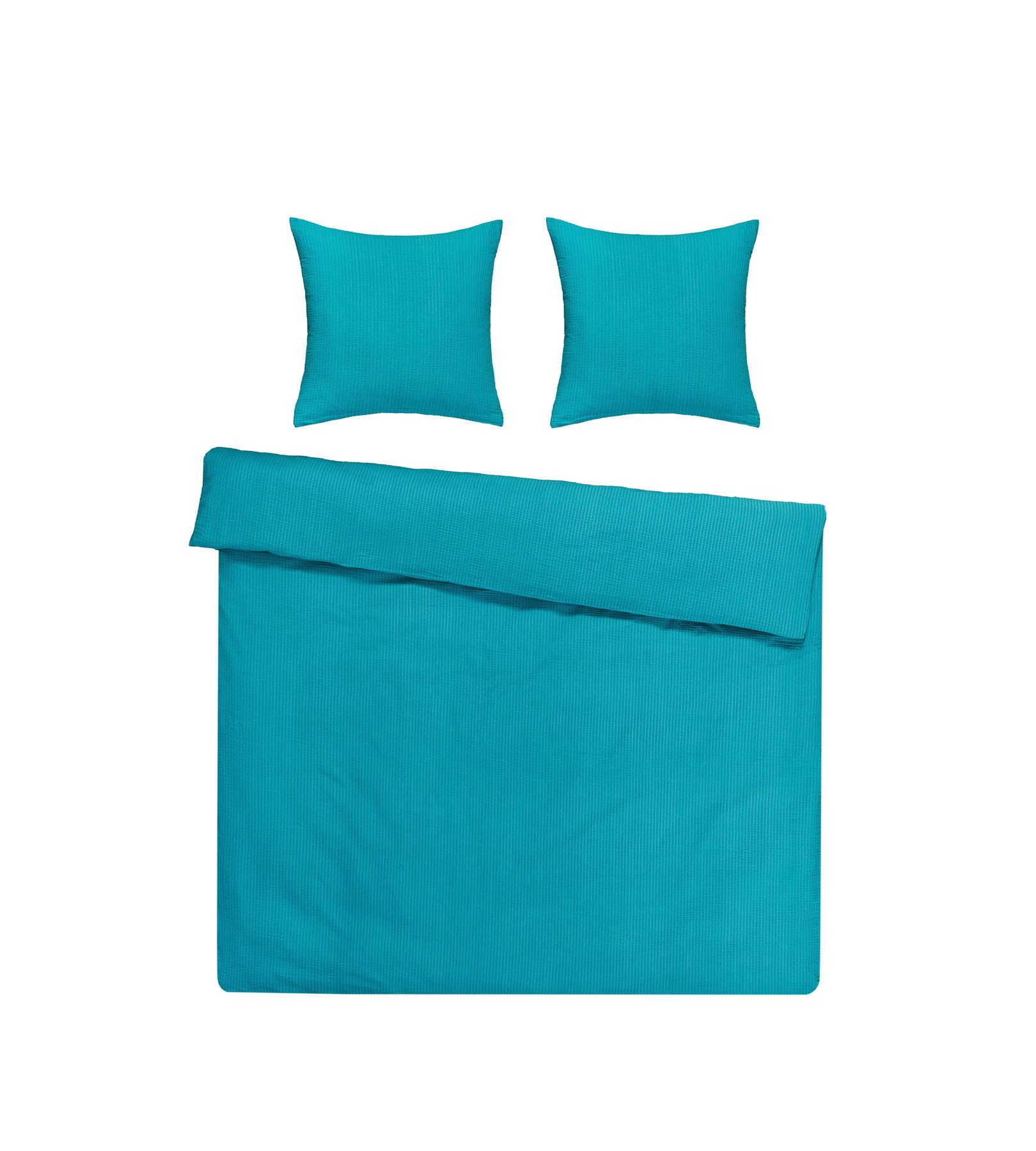 Flair Seersucker Uni Bettwäsche Set