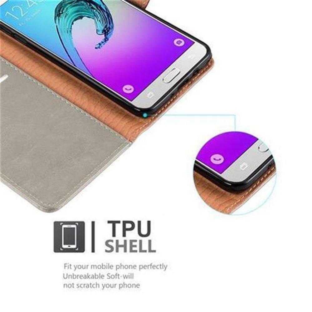 Cadorabo Hülle für Samsung Galaxy J7 2016 Magnetverschluss, Kartenfach