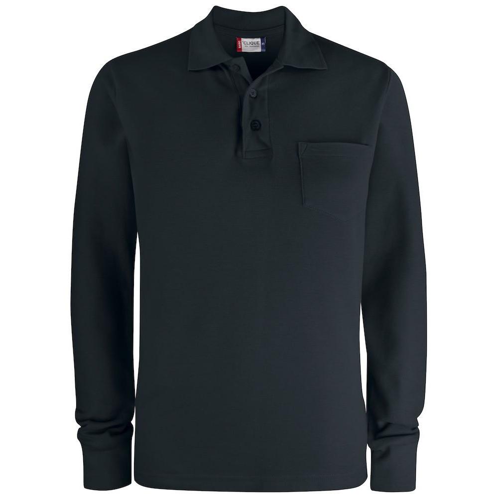 Clique Langärmliges Poloshirt