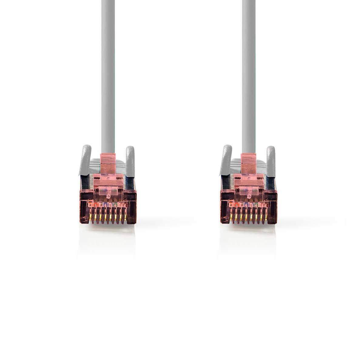 Nedis CAT6 Netzwerkkabel | RJ45 Stecker | RJ45 Stecker | S/FTP | 10,0 m | Rund | LSZH | Grau | Etikett