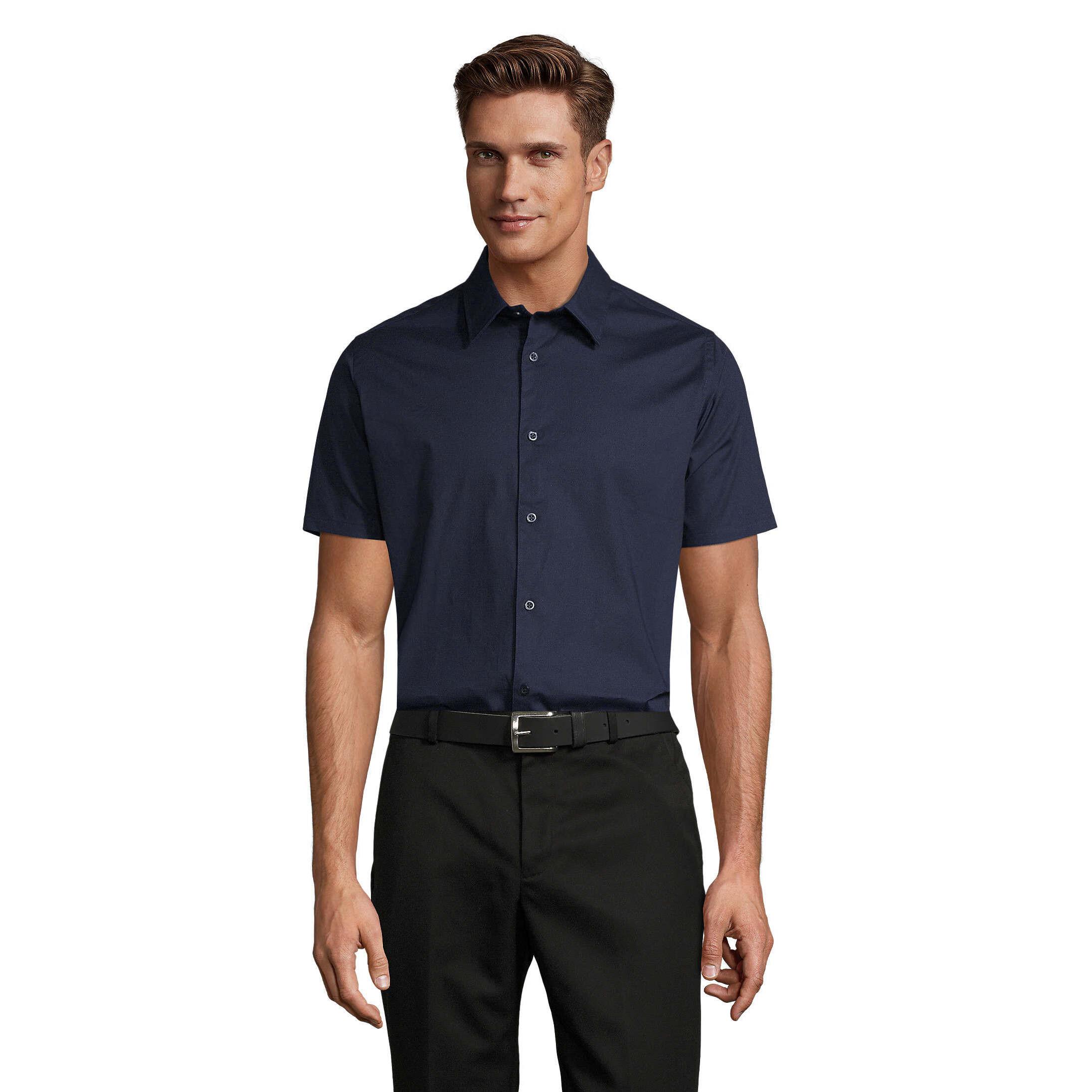 SOLS Broadway Kurzarm Slim Fit Hemd