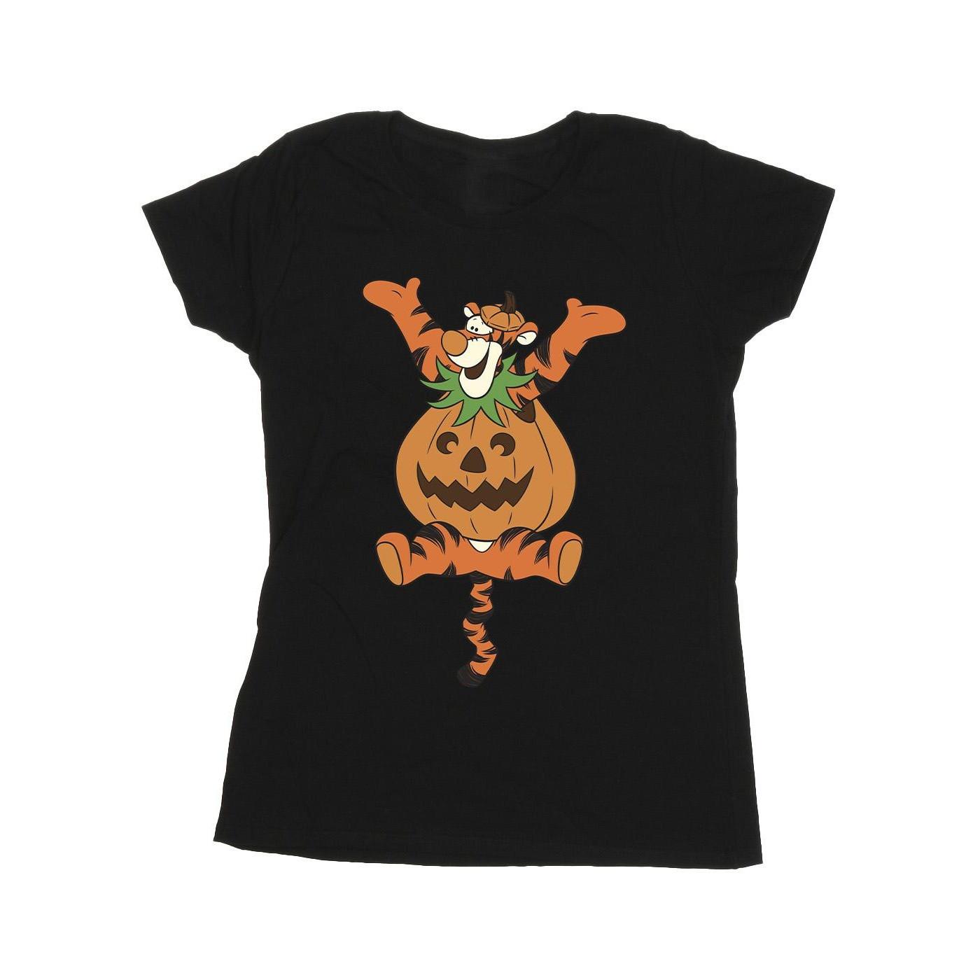 Winnie the Pooh Tigger Halloween Kürbis Print T-Shirt
