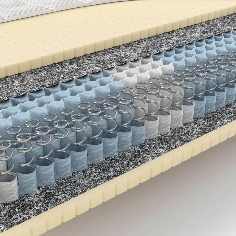 Mara Vital Matratze Naturale T-1000 mit Naturlatexauflage - Hart - Federkernmatratze