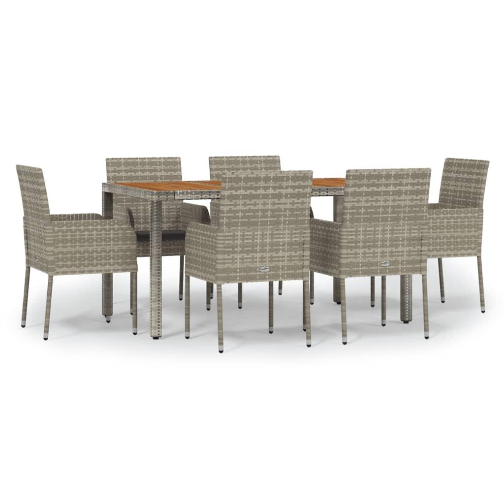 VidaXL Garten essgruppe poly-rattan