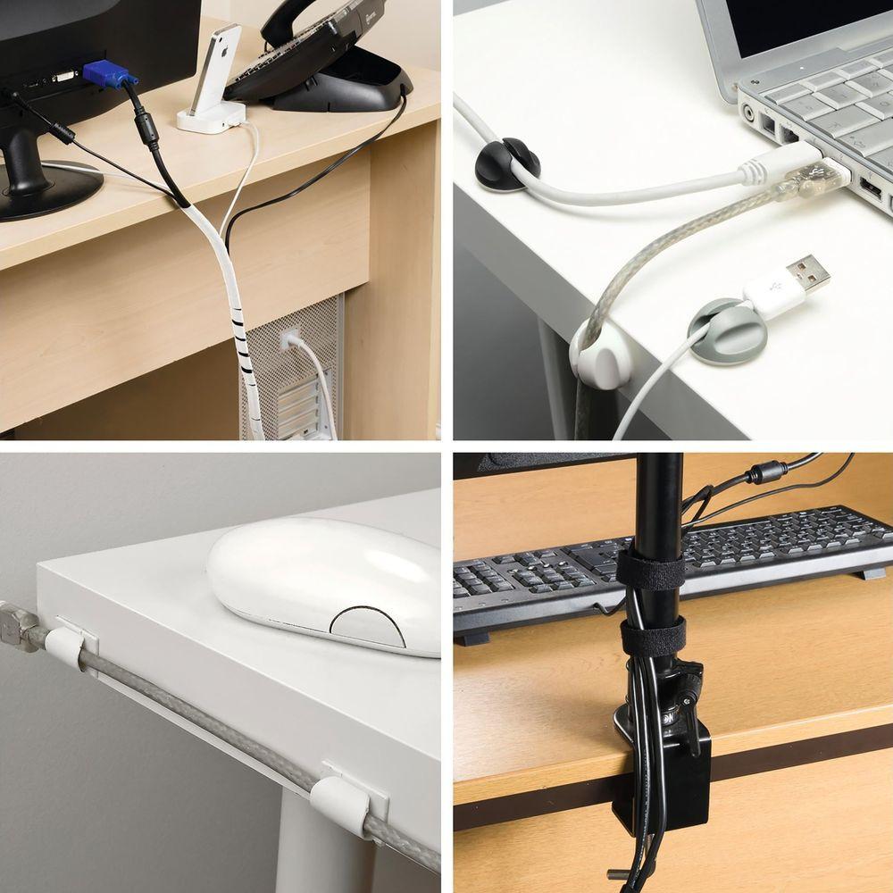 D-Line D-LINE Kabelhalter-Kit Weiß