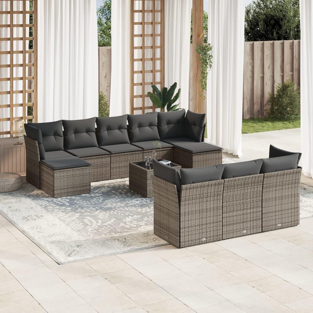 VidaXL Garten sofagarnitur poly-rattan