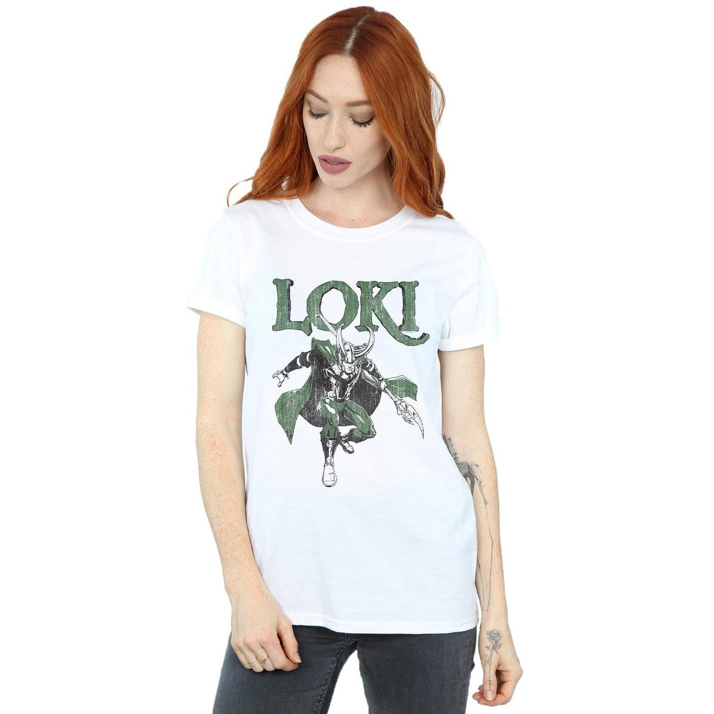 MARVEL Comics Loki Boyfriend Fit T-Shirt